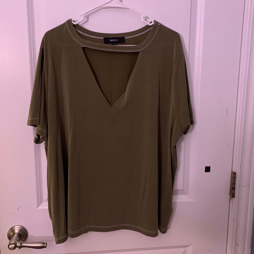 Forever 21 v cut out tee shirt